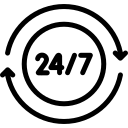 Open 24 hours Icon