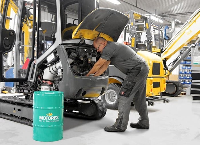 Man servicing equipment